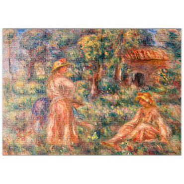 puzzleplate Girls in a Landscape (Jeunes filles dans un paysage) (1918) by Pierre-Auguste Renoir 500 Puzzle