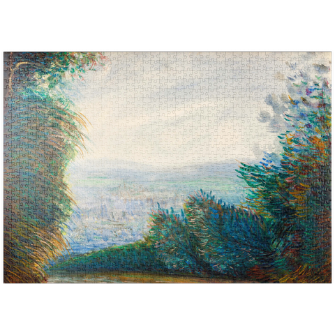puzzleplate The Auvers Valley on the Oise River (after 1884) by Pierre-Auguste Renoir 1000 Puzzle