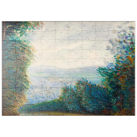 puzzleplate The Auvers Valley on the Oise River (after 1884) by Pierre-Auguste Renoir 100 Puzzle