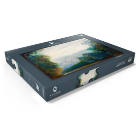 Alternative Darstellung des Puzzle-Motivs The Auvers Valley on the Oise River (after 1884) by Pierre-Auguste Renoir – Puzzleteile: 200