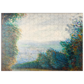 Darstellung des Puzzle-Motivs The Auvers Valley on the Oise River (after 1884) by Pierre-Auguste Renoir – Puzzleteile: 200