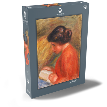 Young Woman Reading (Jeune femme lisant, buste) (1909) by Pierre-Auguste Renoir 1000 Puzzle Schachtel Ansicht2