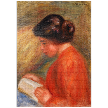 puzzleplate Young Woman Reading (Jeune femme lisant, buste) (1909) by Pierre-Auguste Renoir 1000 Puzzle