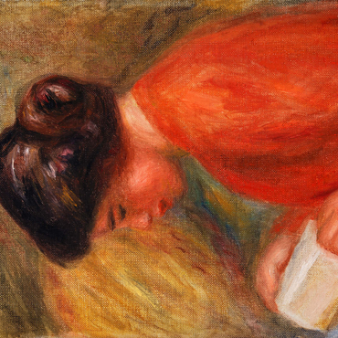 Young Woman Reading (Jeune femme lisant, buste) (1909) by Pierre-Auguste Renoir 1000 Puzzle 3D Modell