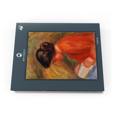 Young Woman Reading (Jeune femme lisant, buste) (1909) by Pierre-Auguste Renoir 100 Puzzle Schachtel Ansicht3