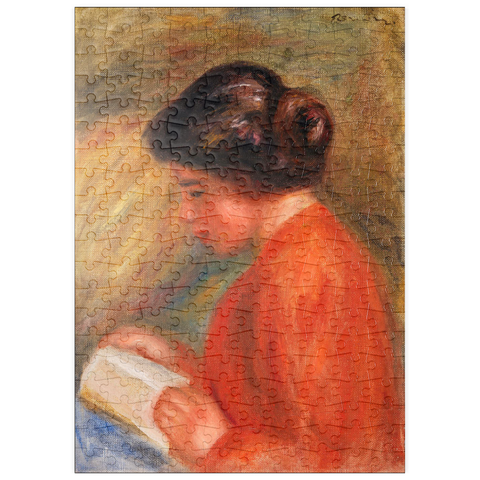 puzzleplate Young Woman Reading (Jeune femme lisant, buste) (1909) by Pierre-Auguste Renoir 200 Puzzle
