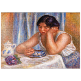 Darstellung des Puzzle-Motivs Cup of Chocolate (1912) by Pierre-Auguste Renoir – Puzzleteile: 1000