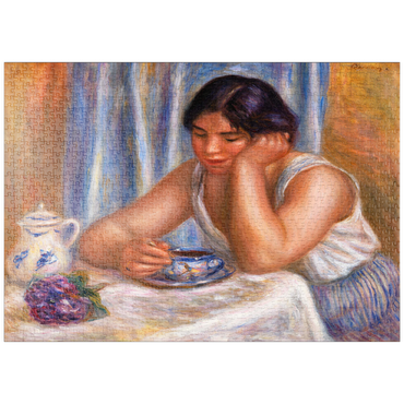 puzzleplate Cup of Chocolate (Femme prenant du chocolat) (1912) by Pierre-Auguste Renoir 1000 Puzzle