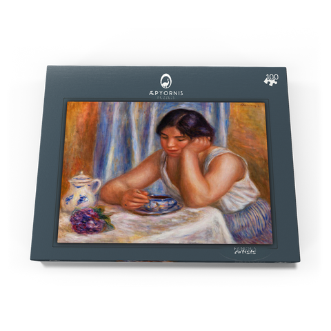 Cup of Chocolate (Femme prenant du chocolat) (1912) by Pierre-Auguste Renoir 100 Puzzle Schachtel Ansicht3