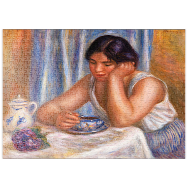 puzzleplate Cup of Chocolate (Femme prenant du chocolat) (1912) by Pierre-Auguste Renoir 500 Puzzle
