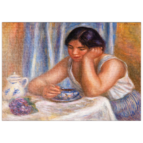 puzzleplate Cup of Chocolate (Femme prenant du chocolat) (1912) by Pierre-Auguste Renoir 500 Puzzle