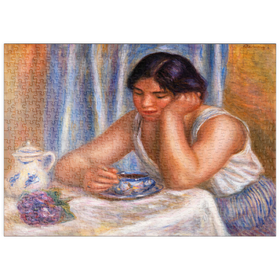 Darstellung des Puzzle Motivs Cup of Chocolate (1912) by Pierre-Auguste Renoir - Puzzleteile: 500