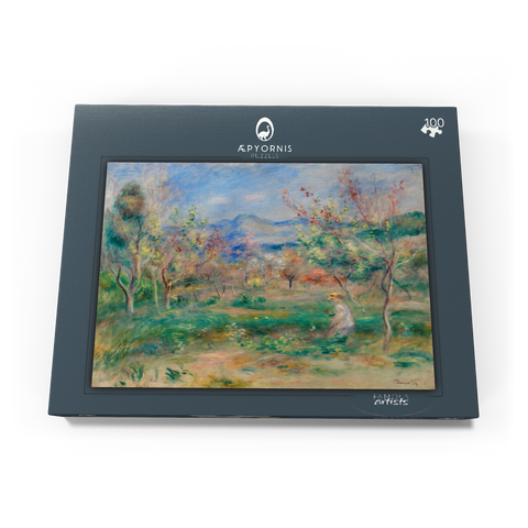 Landscape (Paysage) (1900–1905) by Pierre-Auguste Renoir 100 Puzzle Schachtel Ansicht3