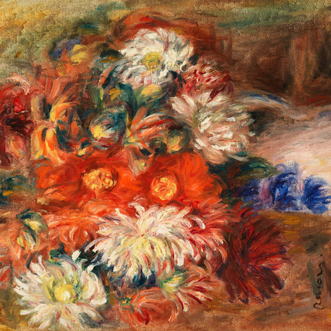 Bouquet (1919) by Pierre-Auguste Renoir 100 Puzzle 3D Modell