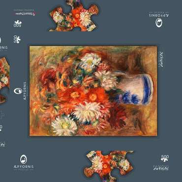 Bouquet (1919) by Pierre-Auguste Renoir 500 Puzzle Schachtel 3D Modell