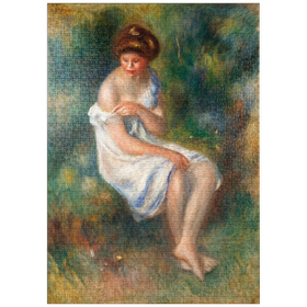 Darstellung des Puzzle-Motivs The Bather (1900) by Pierre-Auguste Renoir – Puzzleteile: 1000