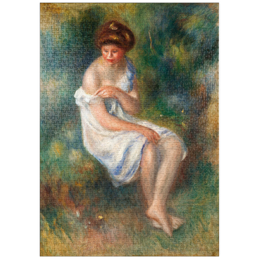 puzzleplate The Bather (1900) by Pierre-Auguste Renoir 1000 Puzzle