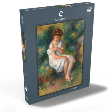 The Bather (1900) by Pierre-Auguste Renoir 100 Puzzle Schachtel Ansicht2