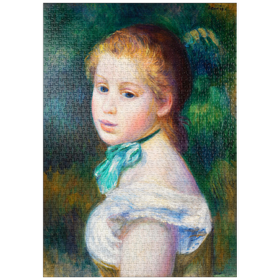 Darstellung des Puzzle-Motivs Head of Young Girl (Tête de jeune fille) (1885) by Pierre-Auguste Renoir – Puzzleteile: 1000