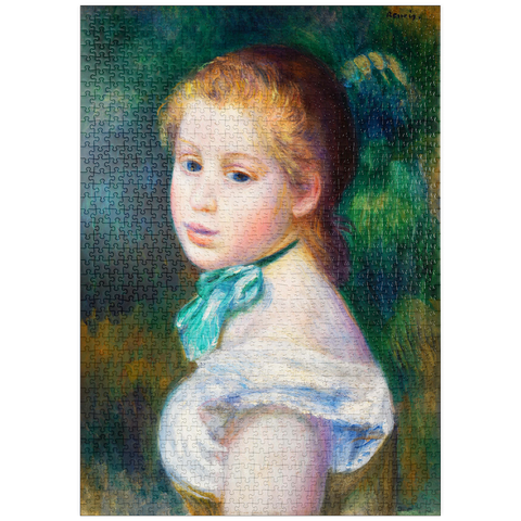 puzzleplate Head of Young Girl (Tête de jeune fille) (1885) by Pierre-Auguste Renoir 1000 Puzzle
