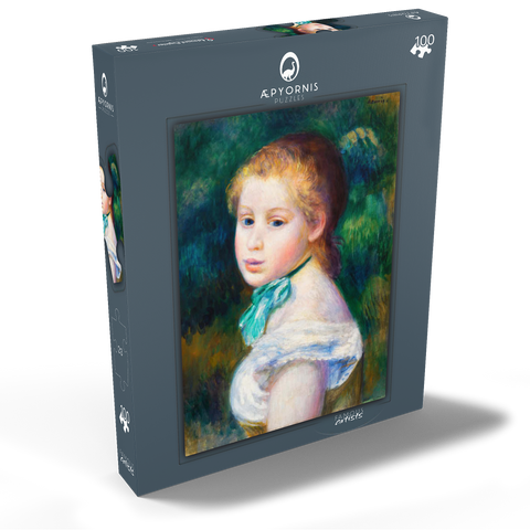 Head of Young Girl (Tête de jeune fille) (1885) by Pierre-Auguste Renoir 100 Puzzle Schachtel Ansicht2