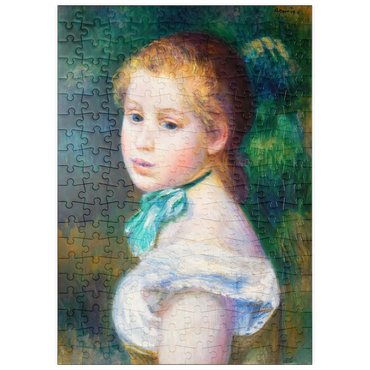 puzzleplate Head of Young Girl (Tête de jeune fille) (1885) by Pierre-Auguste Renoir 200 Puzzle