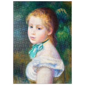 Darstellung des Puzzle Motivs Head of Young Girl (Tête de jeune fille) (1885) by Pierre-Auguste Renoir - Puzzleteile: 500