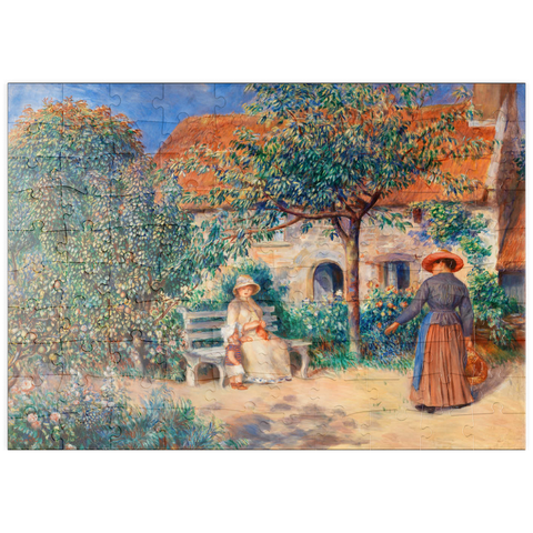puzzleplate In Brittany (En Bretagne) (1886) by Pierre-Auguste Renoir 100 Puzzle