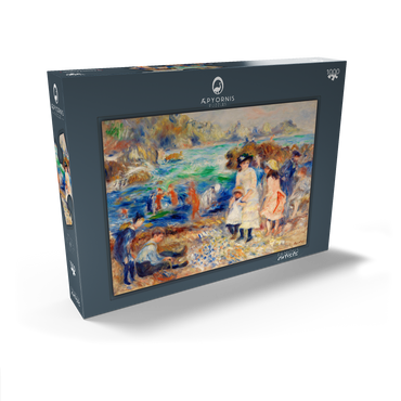Children on the Seashore, Guernsey (Enfants au bord de la mer Ã Guernesey) (1883) by Pierre-Auguste Renoir 1000 Puzzle Schachtel Ansicht2
