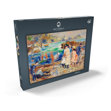 Children on the Seashore, Guernsey (Enfants au bord de la mer Ã Guernesey) (1883) by Pierre-Auguste Renoir 100 Puzzle Schachtel Ansicht2