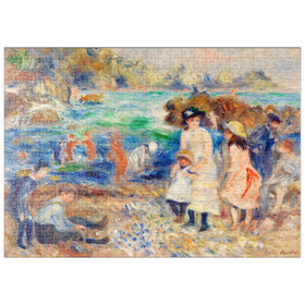 Darstellung des Puzzle Motivs Children on the Seashore, Guernsey (1883) by Pierre-Auguste Renoir - Puzzleteile: 500