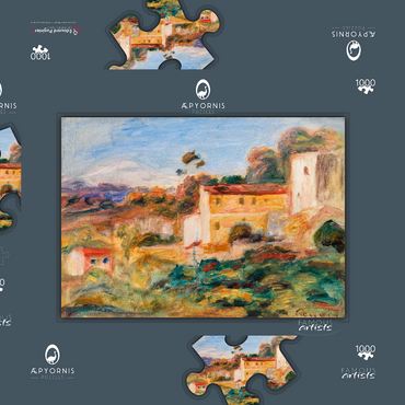 Landscape (Paysage) (1911) by Pierre-Auguste Renoir 1000 Puzzle Schachtel 3D Modell
