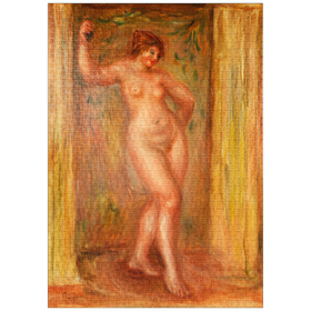 Darstellung des Puzzle Motivs Nude with Castanets (1918) by Pierre-Auguste Renoir - Puzzleteile: 1000