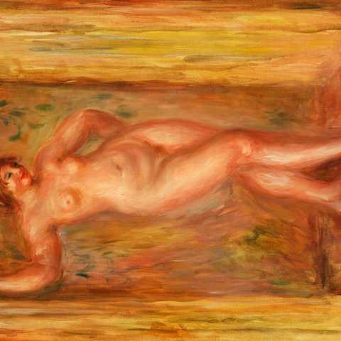 Nude with Castanets (1918) by Pierre-Auguste Renoir 100 Puzzle 3D Modell