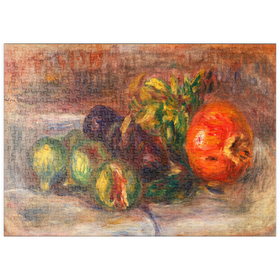 Darstellung des Puzzle Motivs Pomegranate and Figs (Grenade et figues) (1917) by Pierre-Auguste Renoir - Puzzleteile: 500