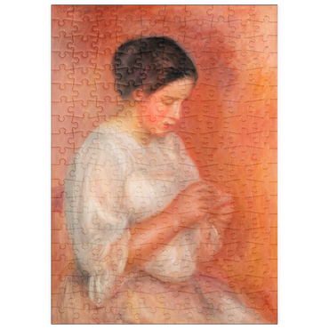 puzzleplate Woman Sewing (1908) by Pierre-Auguste Renoir 200 Puzzle