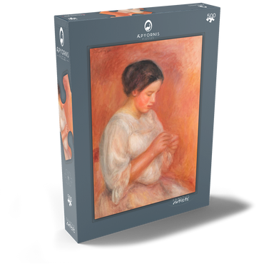 Woman Sewing (1908) by Pierre-Auguste Renoir 500 Puzzle Schachtel Ansicht2