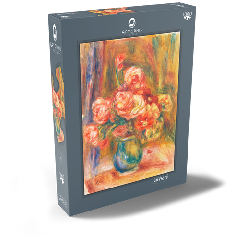 Vase of Roses (c. 1890–1900) by Pierre-Auguste Renoir 1000 Puzzle Schachtel Ansicht2
