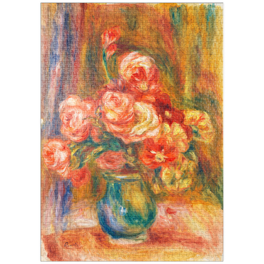 puzzleplate Vase of Roses (c. 1890–1900) by Pierre-Auguste Renoir 1000 Puzzle