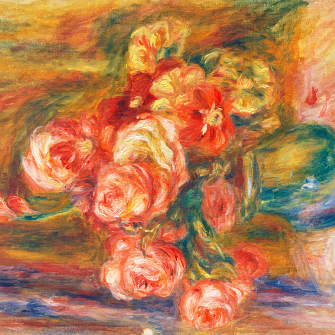 Vase of Roses (c. 1890–1900) by Pierre-Auguste Renoir 1000 Puzzle 3D Modell