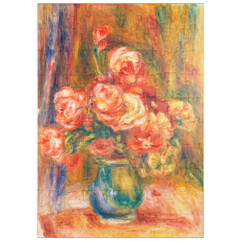 puzzleplate Vase of Roses (c. 1890–1900) by Pierre-Auguste Renoir 100 Puzzle