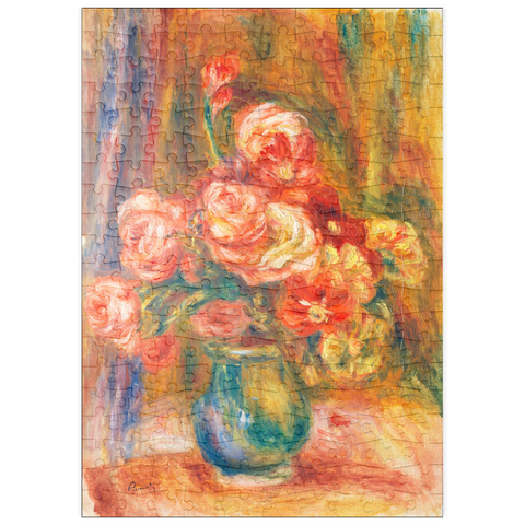 puzzleplate Vase of Roses (c. 1890–1900) by Pierre-Auguste Renoir 200 Puzzle
