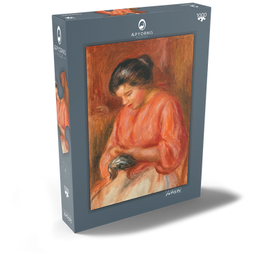 Girl Darning (Femme reprisant) (1909) by Pierre-Auguste Renoir 1000 Puzzle Schachtel Ansicht2