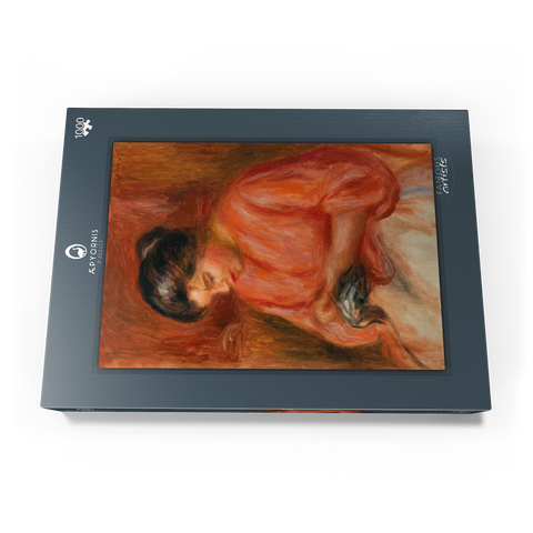 Girl Darning (Femme reprisant) (1909) by Pierre-Auguste Renoir 1000 Puzzle Schachtel Ansicht3