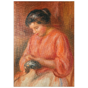 puzzleplate Girl Darning (Femme reprisant) (1909) by Pierre-Auguste Renoir 500 Puzzle