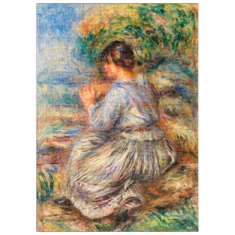 puzzleplate Girl Seated in a Landscape (Jeune fille assise dans un jardin) (1914) by Pierre-Auguste Renoir 200 Puzzle