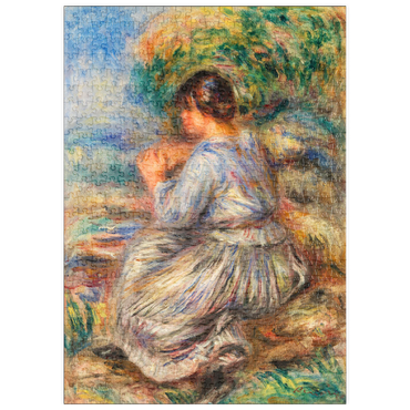 puzzleplate Girl Seated in a Landscape (Jeune fille assise dans un jardin) (1914) by Pierre-Auguste Renoir 500 Puzzle