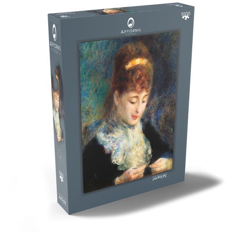 Woman Crocheting (Femme faisant du crochet) (1877) by Pierre-Auguste Renoir 1000 Puzzle Schachtel Ansicht2