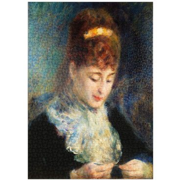 puzzleplate Woman Crocheting (Femme faisant du crochet) (1877) by Pierre-Auguste Renoir 1000 Puzzle