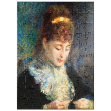 puzzleplate Woman Crocheting (Femme faisant du crochet) (1877) by Pierre-Auguste Renoir 100 Puzzle